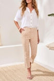 PULL ON CAPRI W/ POCKETS-SESAME