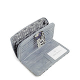 RFID Turnlock Wallet in Recycled Cotton- Tranquil Medallion