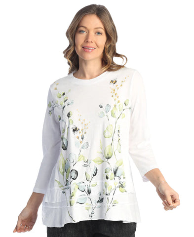 Kelly Mineral Washed 100% Cotton Slub Layered Tunic