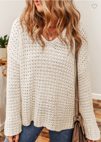 Hollow Out Crochet Sweater