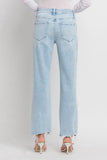 HIGH RISE SLIM WIDE JEANS