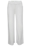 Ponte Wide Leg Pant in White