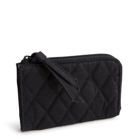 Zip Card Pouch- Moonless Night in Cotton Gabardine