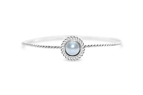 Stia Power of Attraction Bracelet Rope Bezel White Pearl