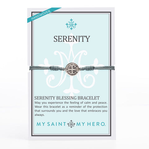 Serenity Blessing Bracelet - Slate/Silver