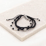 Be Still Prayer Bracelet - Black Agate