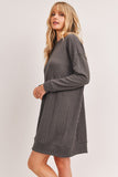 Loose fit Cable Knit Shift Dress