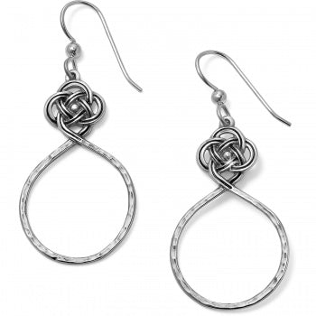 Interlok Petite Knot Circle French Wire Earrings