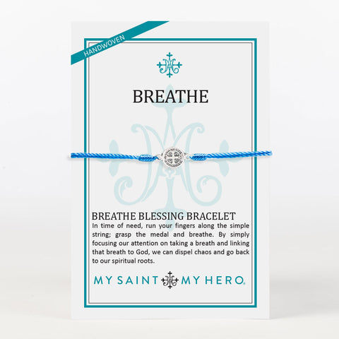 Breathe Blessing Bracelet Blue