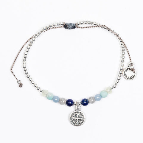 New Beginnings Crystal Benedictine Blessing Bracelet