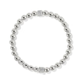 Meridian Petite Stretch Bracelet- Silver