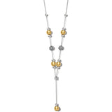 Meridian Prime Y Necklace- Silver/Gold