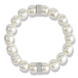 Meridian Stretch Bracelet- in Cream