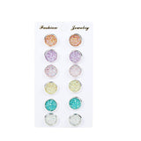 Colorful Crystal Stud Earrings